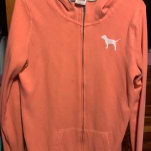 Pink Victoria Secret jacket Xs orange great shape.